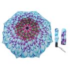 Зонт автоматический "Цветок", R=52см, цвет фиолетово-голубой - Фото 1