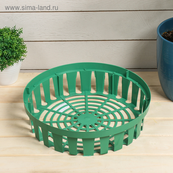 Корзина для луковичных, круглая, d = 30 см, h = 7,4 см - Фото 1