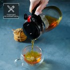 Заварочный чайник Magistro «Мехико», 900 мл, пластиковое сито, стекло - Фото 3