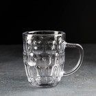 Пивная кружка «Высшая лига», 500 мл, 13.5×9.5×12 см, стекло, рисунок МИКС - Фото 4