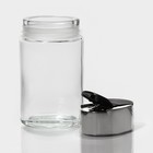 Солонка Доляна «Классик», 140 мл, 4×5×10.5 см, стекло, прозрачная - Фото 4