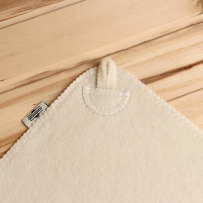 Набор для бани «Будёновец», 3 предмета: шапка, коврик, рукавица