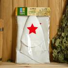 Набор для бани «Будёновец», 3 предмета: шапка, коврик, рукавица - Фото 8