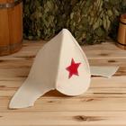 Набор для бани «Будёновец», 3 предмета: шапка, коврик, рукавица - Фото 10