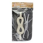 Набор для бани «Лётчик», 3 предмета: шапка, коврик, рукавица, шерсть 30%, полиэфир 70%, серый, «Добропаровъ» - Фото 13