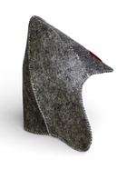 Набор для бани «Буденовец», 3 предмета: шапка, коврик, рукавица, серый, «Добропаровъ» - Фото 16