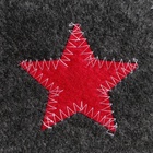 Набор для бани «Буденовец», 3 предмета: шапка, коврик, рукавица, серый, «Добропаровъ»  (артикул 1338111)  большой выбор товаров оптом и в розницу по низким ценам с доставкой