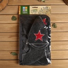 Набор для бани «Буденовец», 3 предмета: шапка, коврик, рукавица, серый, «Добропаровъ» - Фото 25