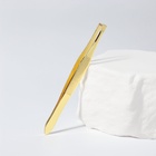 Пинцет прямой, широкий, 8.5 см, цвет золотистый - Фото 2