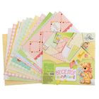 Набор бумаги для скрапбукинга "Веселое настроение", 12 листов, 14,5 х 14,5 см, 180 г/м2 - Фото 1