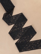 Кружево эластичное, 58±2 мм, 10±1 м, чёрное - Фото 2