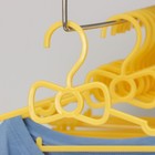 Плечики для одежды детские, размер 30-34, цвет МИКС - Фото 4