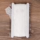 Кружево эластичное, 35 мм × 10 ± 1 м, цвет айвори - Фото 2