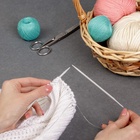 Спицы круговые, для вязания, с тефлоновым покрытием, с пластиковой леской, d=4 мм, 14/80 см - Фото 5