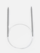 Спицы круговые, для вязания, с тефлоновым покрытием, с пластиковой леской, d=5 мм, 14/80 см - Фото 2