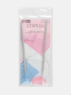 Спицы круговые, для вязания, с тефлоновым покрытием, с пластиковой леской, d=5 мм, 14/80 см - Фото 5