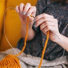 Спицы круговые, для вязания, с тефлоновым покрытием, с пластиковой леской, d = 2 мм, 14/80 см - Фото 4