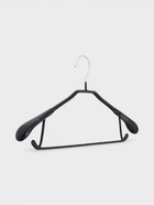 Плечики - вешалка для одежды Доляна, 43.5×20.5 см, широкие плечики, антискользящее покрытие, чёрные - Фото 5