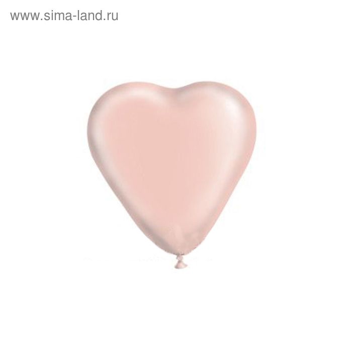 Шар латексный 16" "Сердце", пастель, набор 50 шт., цвет розовый - Фото 1