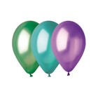 Шар воздушный латексный 9", металлик, набор 100 шт., МИКС - Фото 6