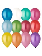 Воздушные шары латексные 14", металл, 100 шт., МИКС - Фото 3