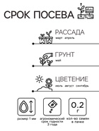 Семена цветов Шток-роза Ассорти, смесь окрасок, О, 0,2 г - Фото 2