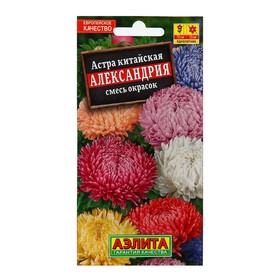 Семена цветов Астра 'Александрия', смесь окрасок, О, 0,2 г