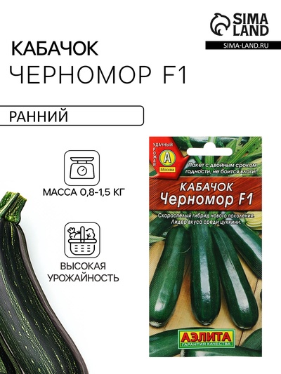 Семена Кабачок цукини «Черномор», F1, 1 г, скороспелый, «Аэлита»