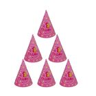 Колпак бумажный «1 годик», набор 6 шт., цвет розовый - Фото 3