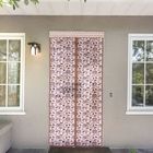 Сетка антимоскитная на магнитной ленте "Цветочный узор", цвет кофейный - Фото 1