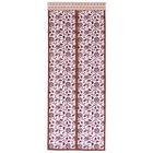 Сетка антимоскитная на магнитной ленте "Цветочный узор", цвет кофейный - Фото 2