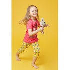Пижама для девочки, рост 98-104 см (28), цвет малиновый - Фото 4