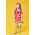 Пижама для девочки, рост 122-128 см (32), цвет малиновый - Фото 5