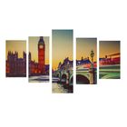 Картина модульная на подрамнике "Ритм Лондона" 2-46*25см, 2-55*26см, 1-80*25см, 127*80см - Фото 1
