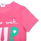 Пижама для девочки, рост 98-104 см (28), цвет розовый/бирюзовый (арт. Р207721) - Фото 2