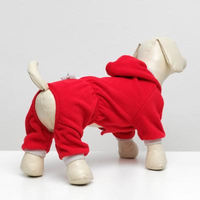 Комбинезон для животных, флисовый, XS (ДС 18-20, ОШ 24, ОГ 27-30 см), микс