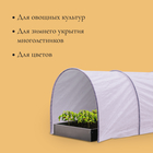 Парник прошитый, длина 8 м, 9 дуг из пластика, дуга L=2.4 м, d=16 мм, спанбонд 35 г/м², «уДачный» - Фото 7