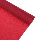 Бумага крепированная 50*250см, 32 г/м2, рубиновая, в рулоне - Фото 1