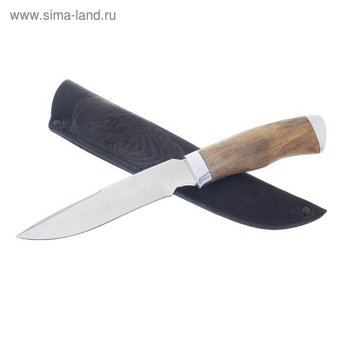 Нож нескладной "Север-2" НТ-3, г.Павлово, сталь 95Х18, рукоять-орех - Фото 1
