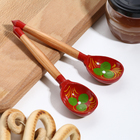 Ложка деревянная «Красная», чайная, хохлома - Фото 3