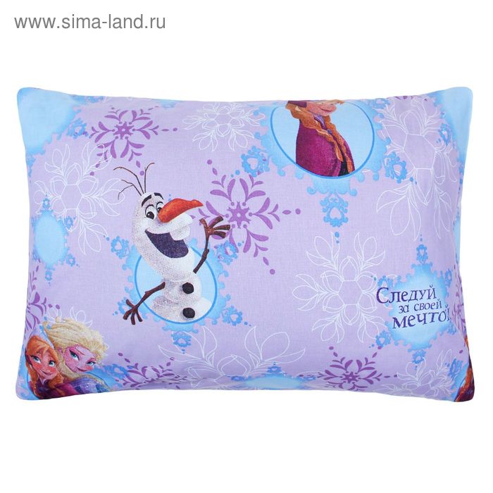 Наволочка "Холодное сердце" 50*70 см 100% хлопок, поплин 125 г/м2 - Фото 1