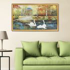 Гобеленовая картина "Белые лебеди" 88х50 см - Фото 1