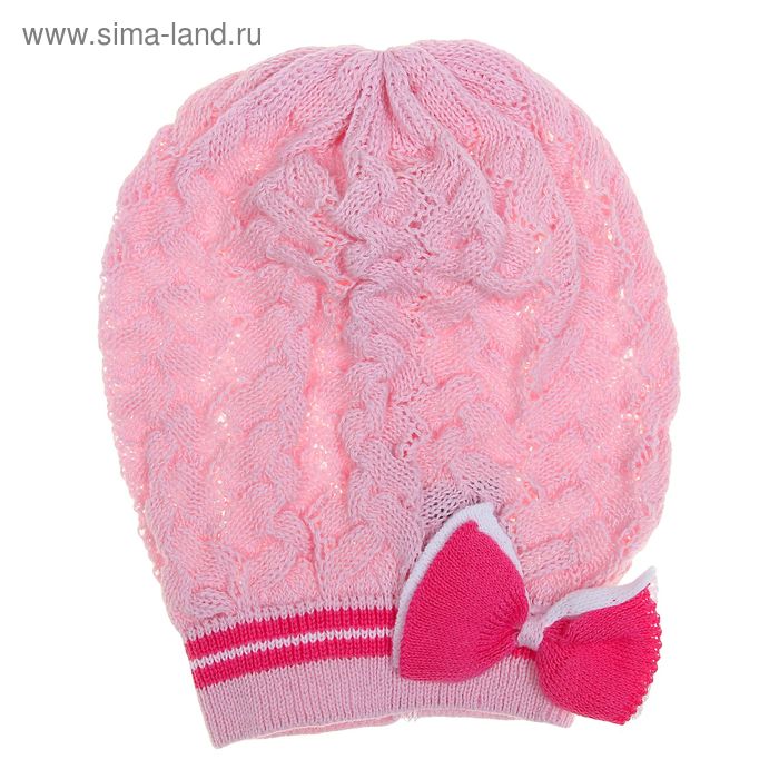 Берет для девочки MGB5402, размер 50-52 (от 3-х лет), цвет розовый/малиновый - Фото 1