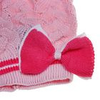 Берет для девочки MGB5402, размер 50-52 (от 3-х лет), цвет розовый/малиновый - Фото 2