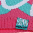 Шапка для девочки MFH5597, размер 55-56, цвет малиновый - Фото 2