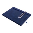 Дневник школьный, 5-11 класс, обложка ПВХ, с ручкой, на резинке "Стиль", синий - Фото 2