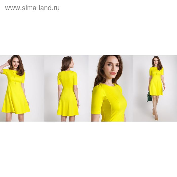 Платье женское 40200200073 цвет жёлтый, р-р 40 (XXS), рост 170 см - Фото 1