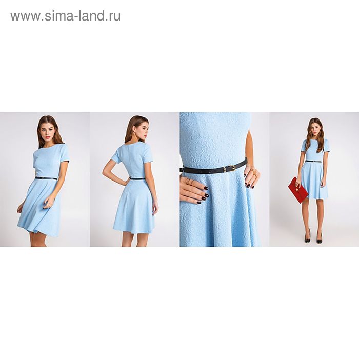 Платье женское 10200200024, цвет голубой, размер 50 (XL), рост 170 - Фото 1