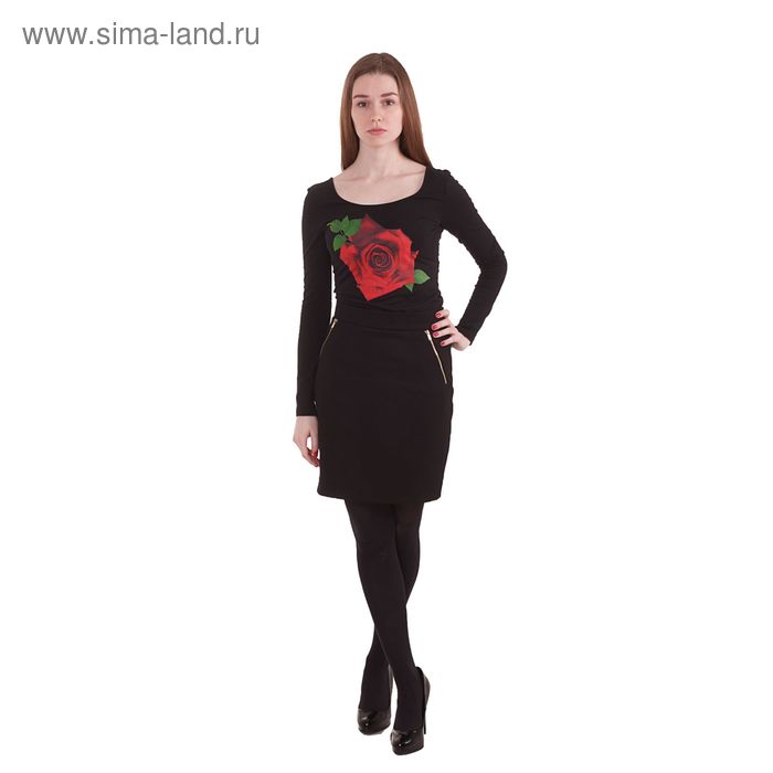 Блузка-боди женская 10200100010, размер 48 (L), рост 170 см, цвет черный - Фото 1