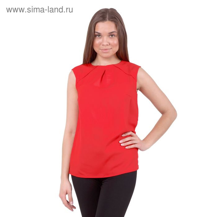 Блузка женская 10200270005 цвет красный, р-р 44 (S), рост 170 см - Фото 1